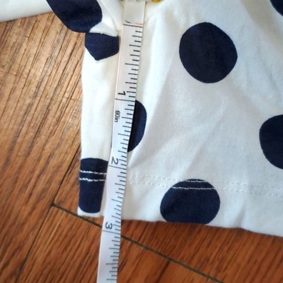 NWOT Rare Editions Solid Knit Navy Top Polka Dot Shorts Nautical Beach Set Sz 7 - Picture 9 of 17